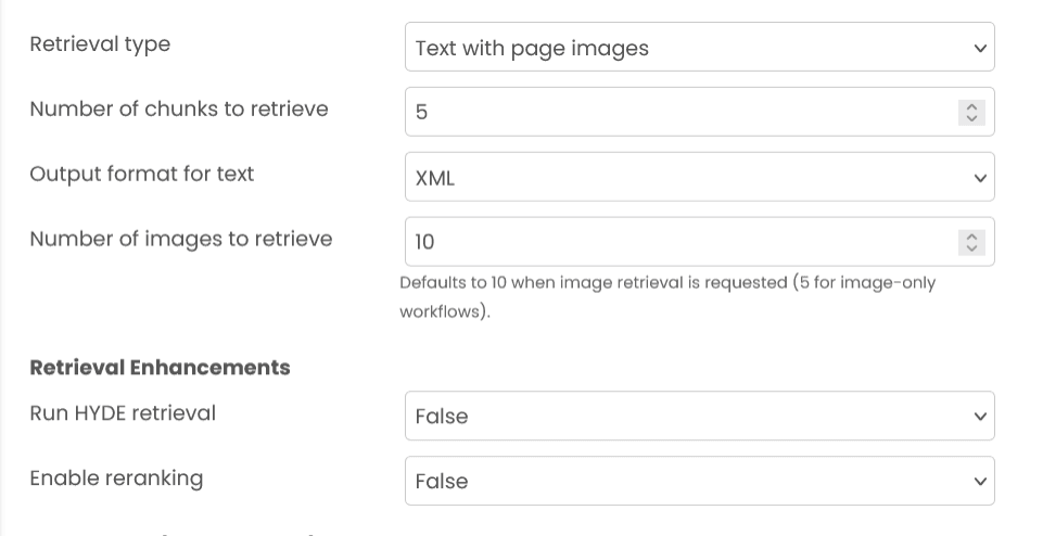 LLM Context Retriever - Text and image (separate) retrieval mode