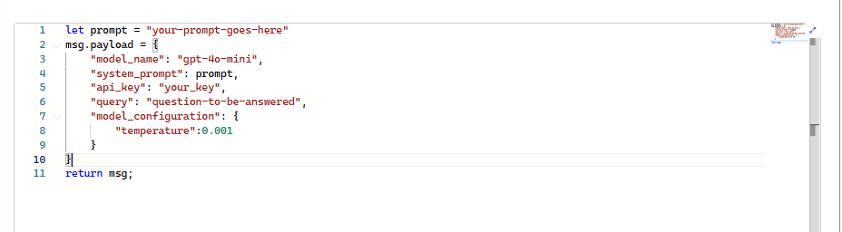 LLM Query v2 OpenAI function block configuration
