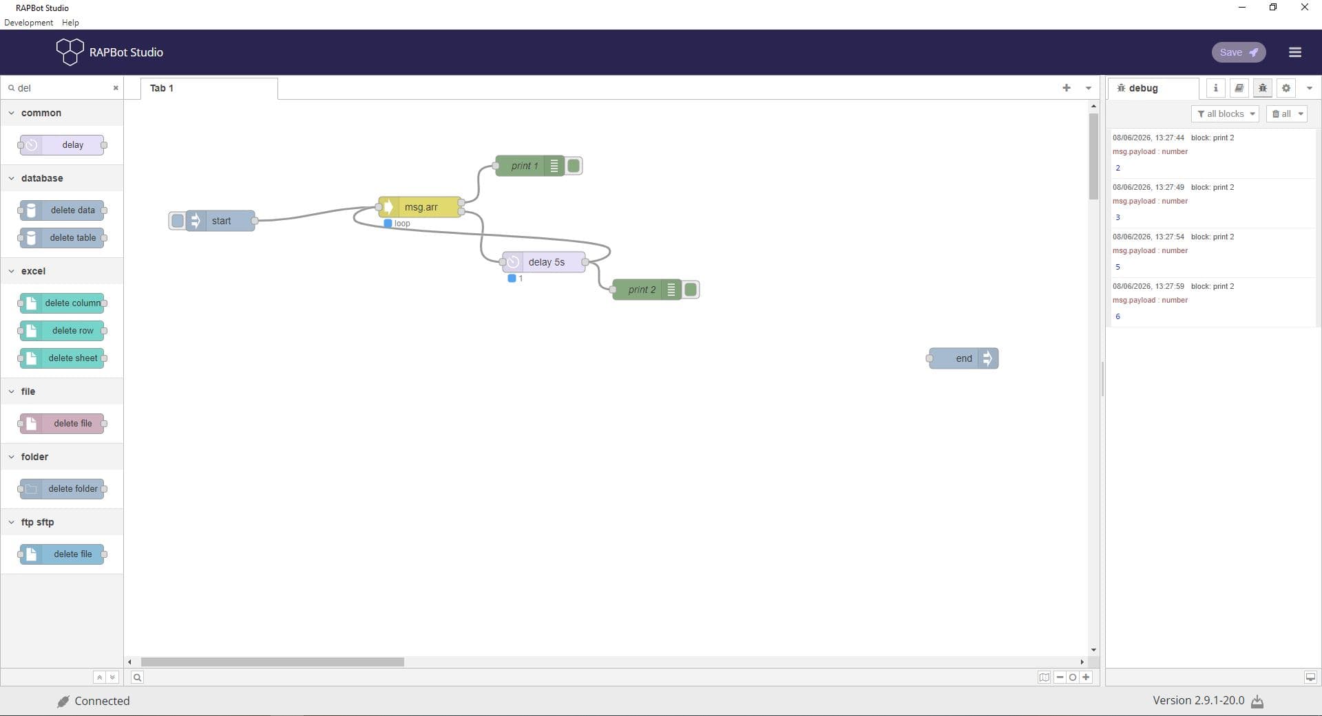 Array loop output ports and wiring explanation